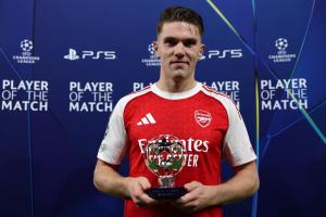 官方：约克雷斯当选阿森纳4-0马竞全场最佳球员