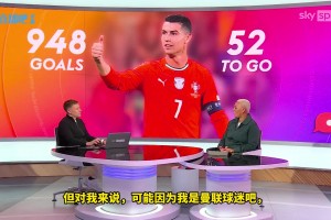 天空体育评述员高赞C罗👍️：极度自律，曼联没有给他足够尊重