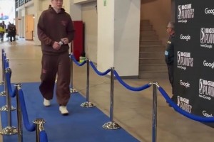 备战G联盟季后赛！杨瀚森赛前热身，看上去状态相当不错！